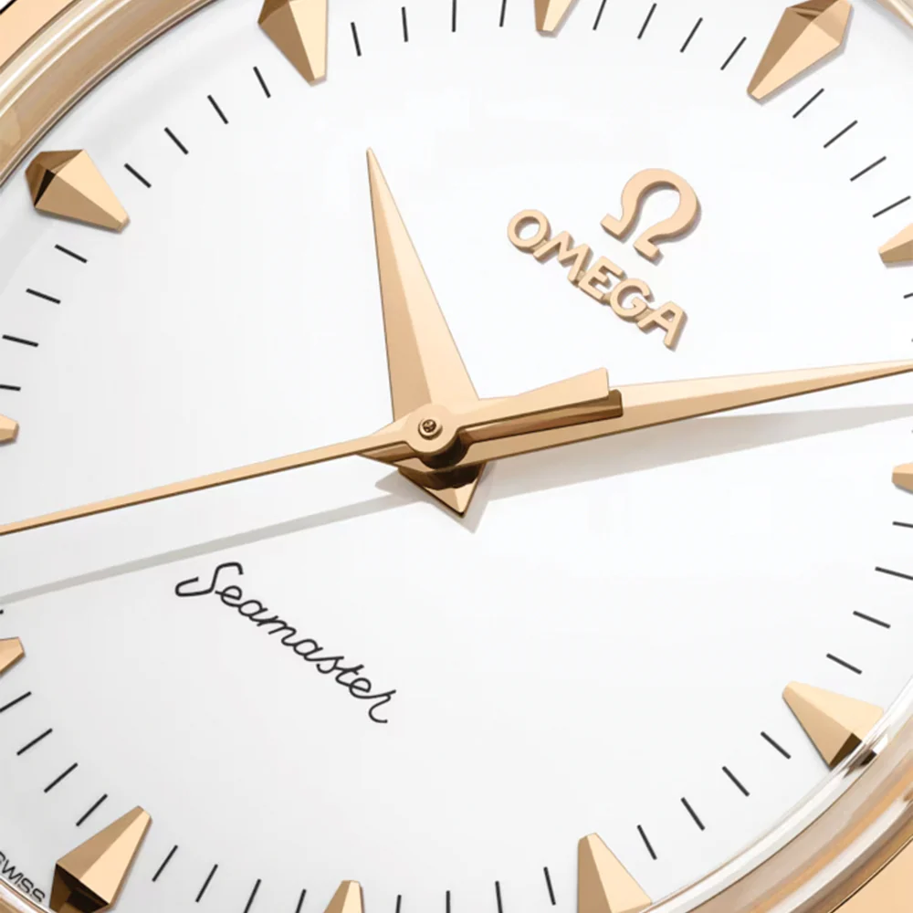 Seamaster Heritage Milano Cortina 2026 Moonshine‚Ñ¢ Gold 37mm - White on Leather Strap - Image 5