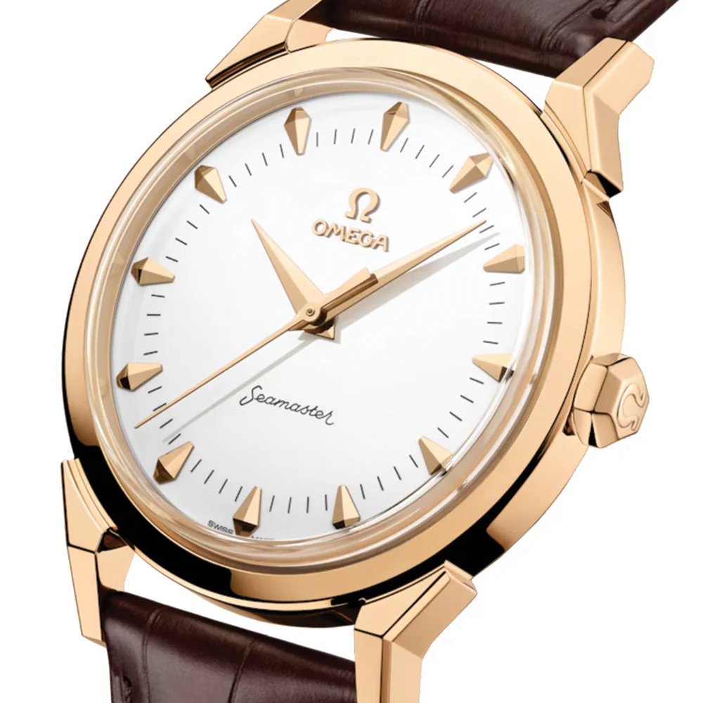 Seamaster Heritage Milano Cortina 2026 Moonshine‚Ñ¢ Gold 37mm - White on Leather Strap - Image 6