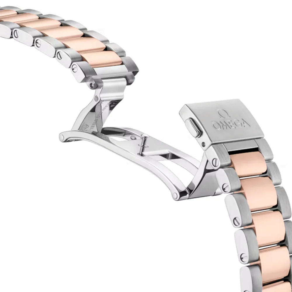 Seamaster Aqua Terra 150M Steel and Sedna™ Gold 38mm ‑ Silver on Bracelet - Image 3