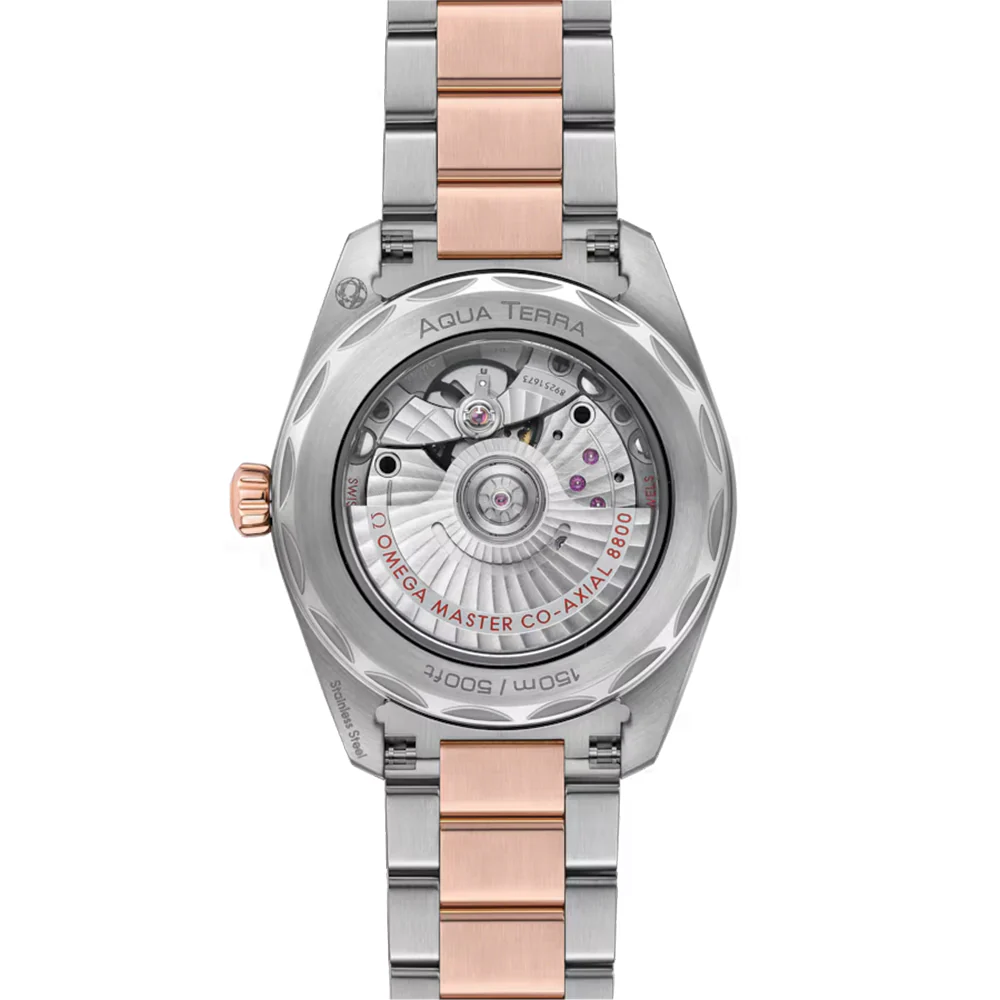 Seamaster Aqua Terra 150M Steel and Sedna™ Gold 38mm - Blue on Bracelet - Image 4