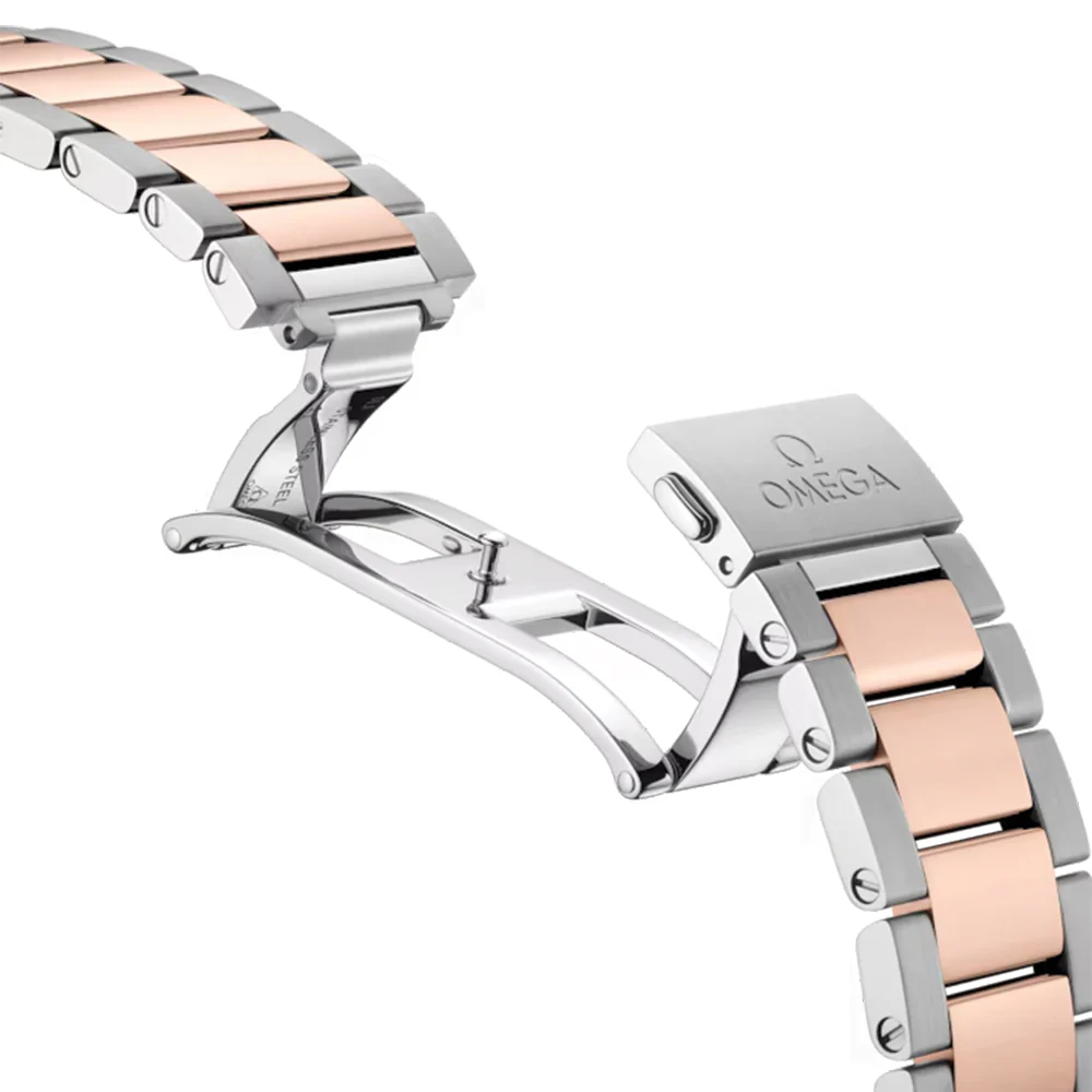 Seamaster Aqua Terra 150M Steel and Sedna™ Gold 38mm - Grey on Bracelet - Image 3