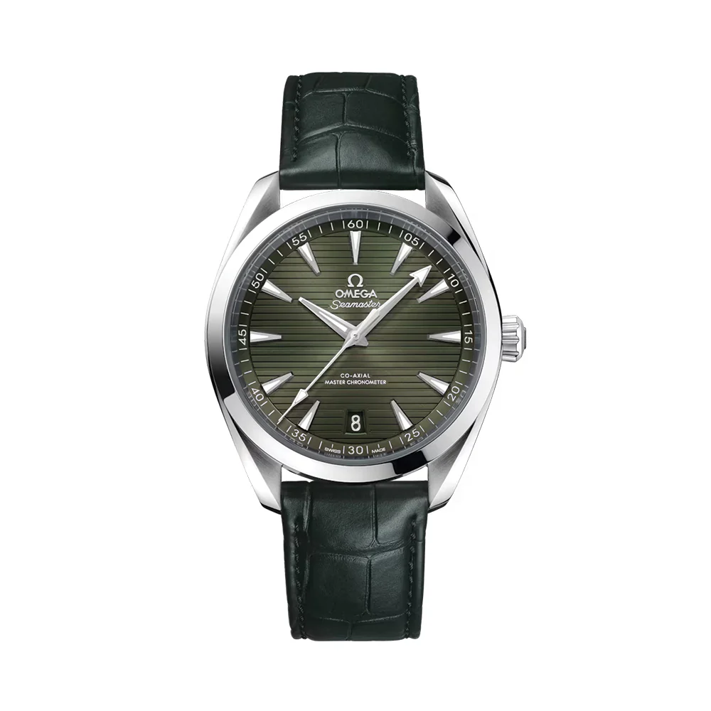 Seamaster Aqua Terra 150M 41mm - Green on Leather Strap