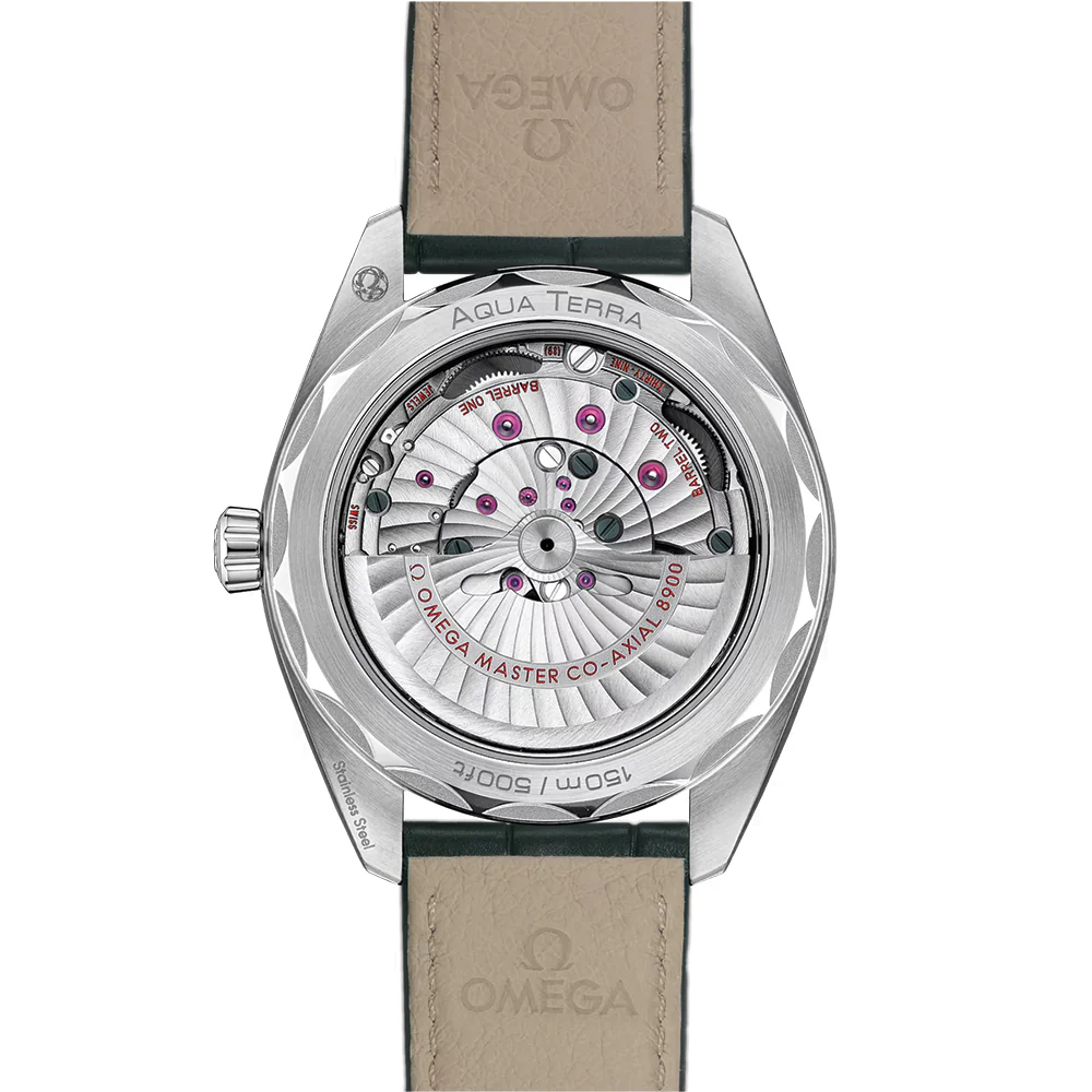 Seamaster Aqua Terra 150M 41mm - Green on Leather Strap - Image 2