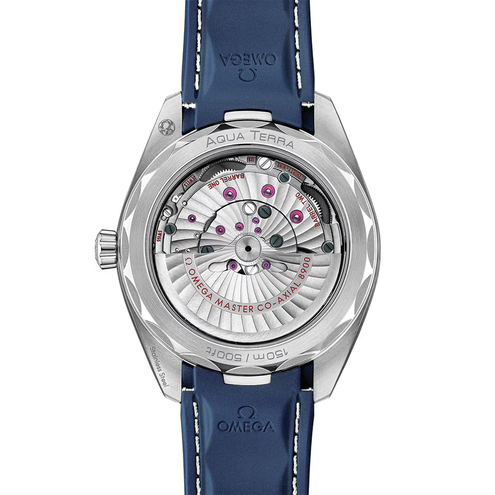 Seamaster Aqua Terra 150M 41mm - Blue on Rubber Strap - Image 2