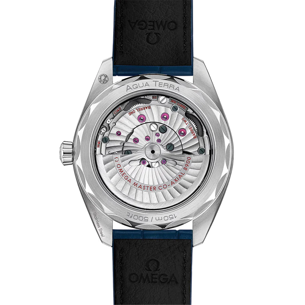 Seamaster Aqua Terra 150M 41mm - Blue on Leather Strap - Image 2