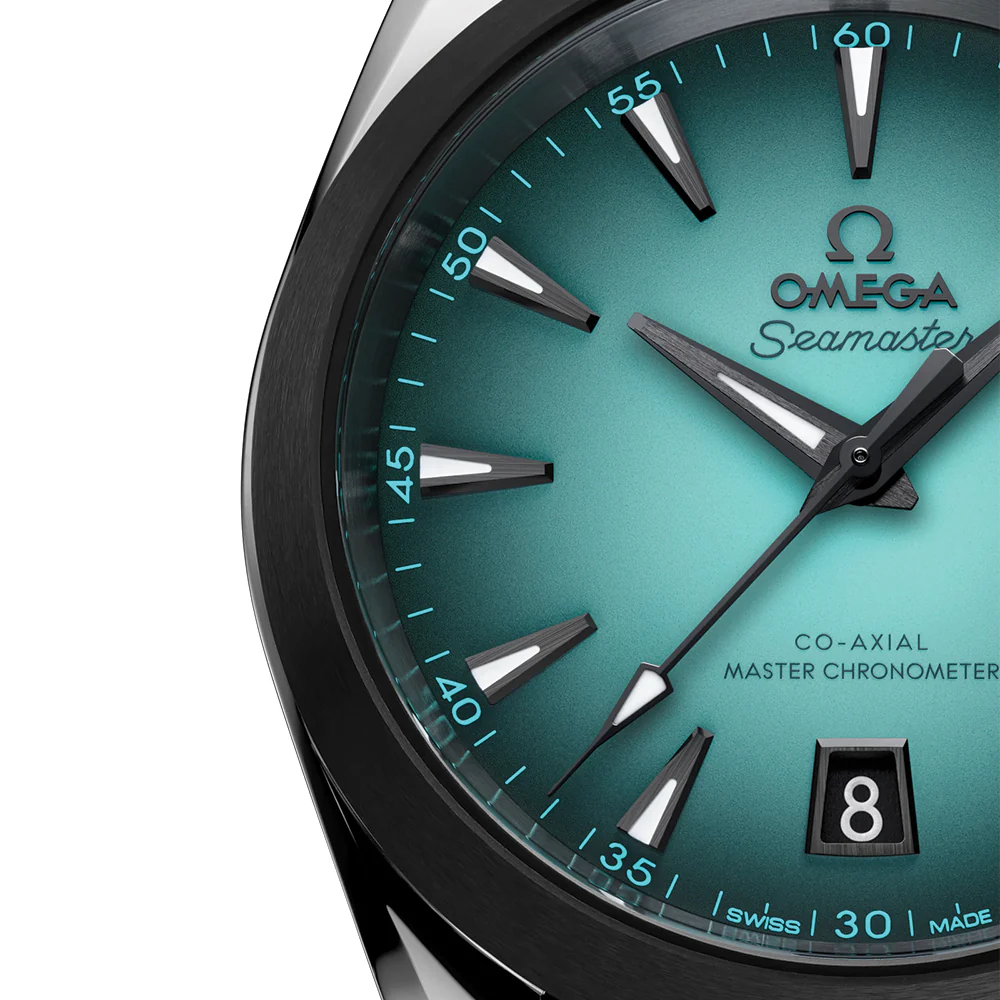 Seamaster Aqua Terra 150M 38mm - Turquoise on Rubber Strap - Image 3