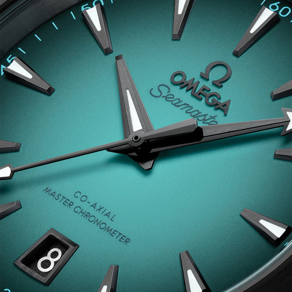 Seamaster Aqua Terra 150M 38mm - Turquoise on Rubber Strap - Image 4