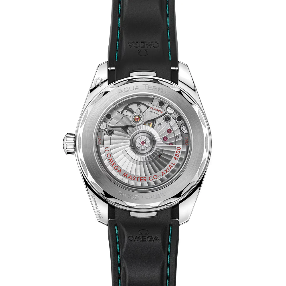 Seamaster Aqua Terra 150M 38mm - Turquoise on Rubber Strap - Image 5