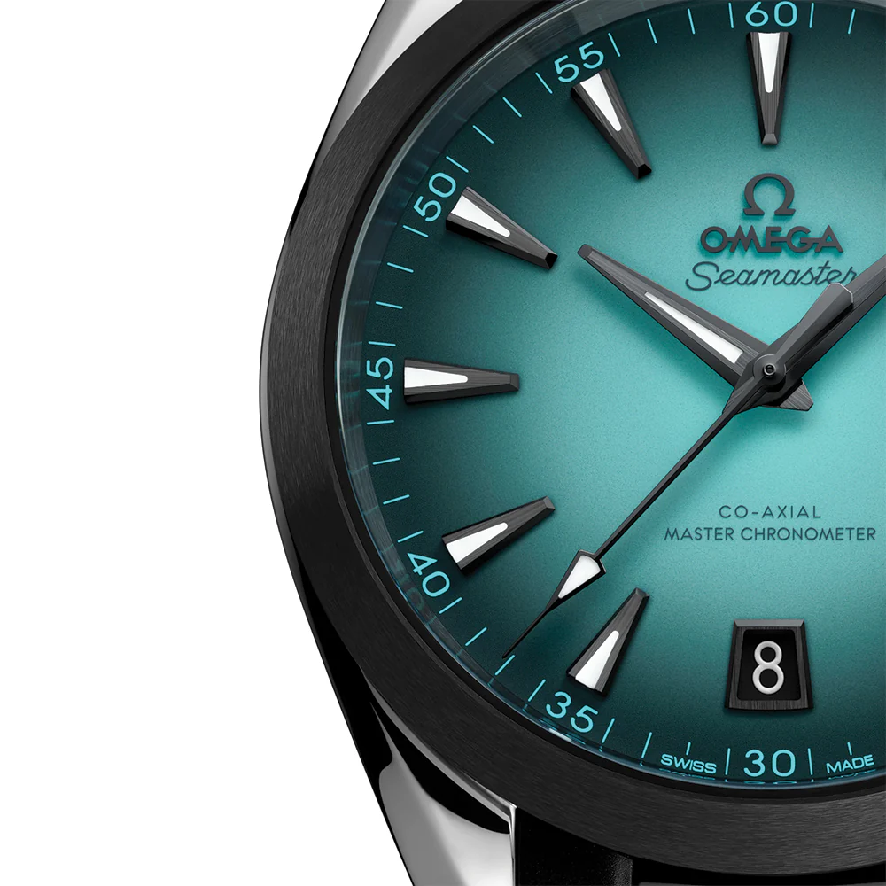 Seamaster Aqua Terra 150M 41mm - Turquoise on Rubber Strap - Image 3