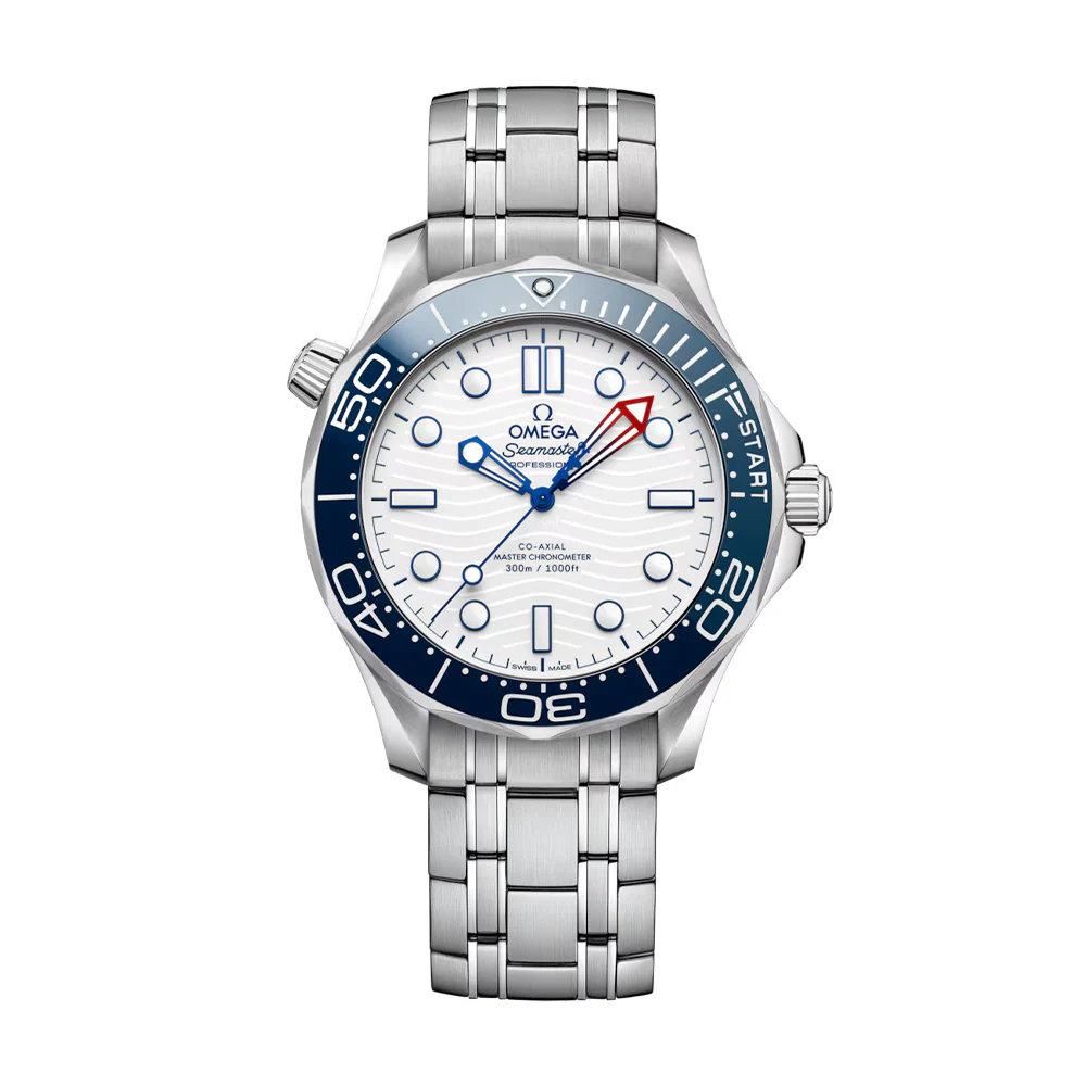 Seamaster Diver 300M America's Cup 42mm - White on Bracelet
