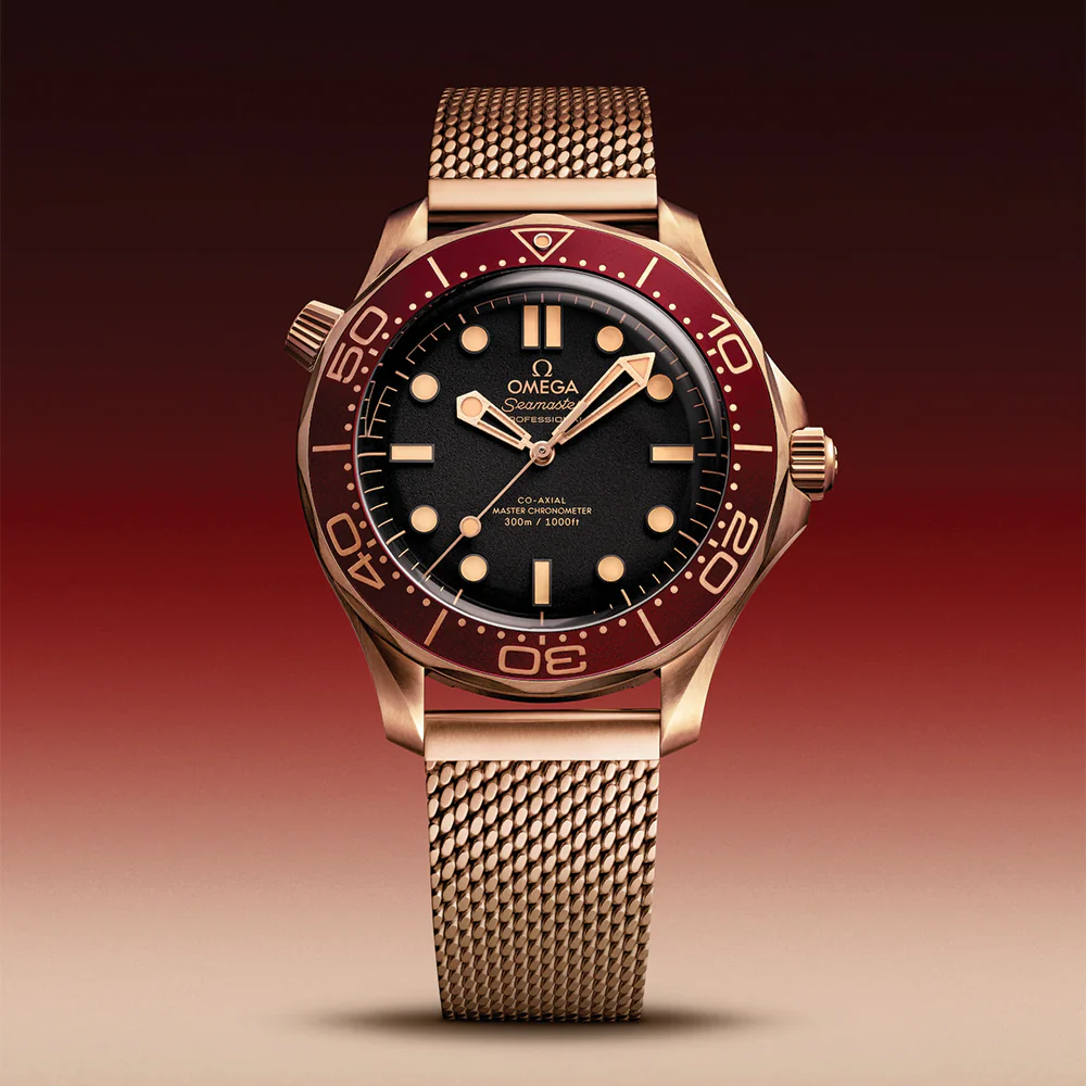 Seamaster Diver 300M Bronze Gold 42mm - Black on Bracelet - Image 2