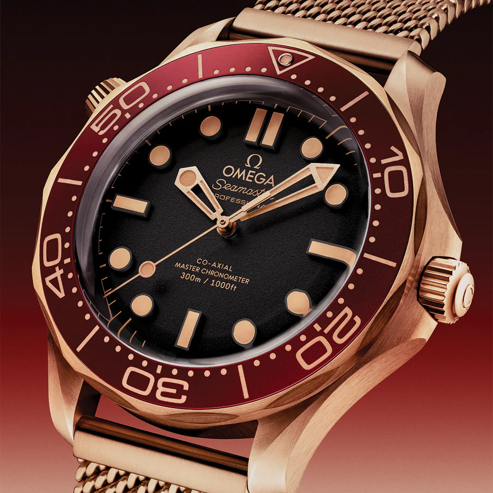 Seamaster Diver 300M Bronze Gold 42mm - Black on Bracelet - Image 3