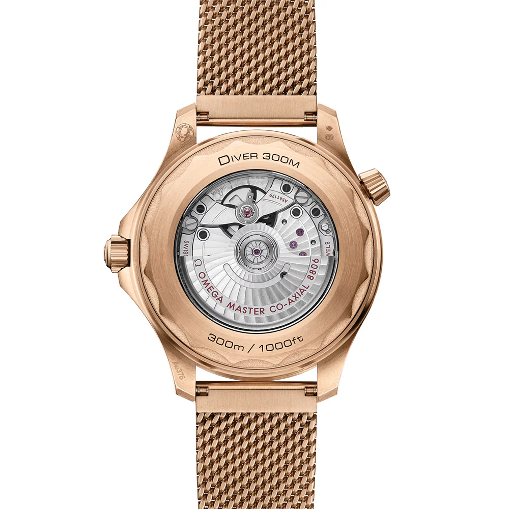 Seamaster Diver 300M Bronze Gold 42mm - Black on Bracelet - Image 5