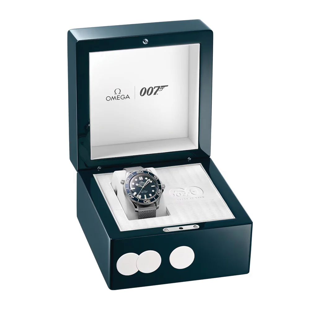 Seamaster Diver 300M James Bond 60th Anniversary Edition 42mm - Blue on Bracelet - Image 8