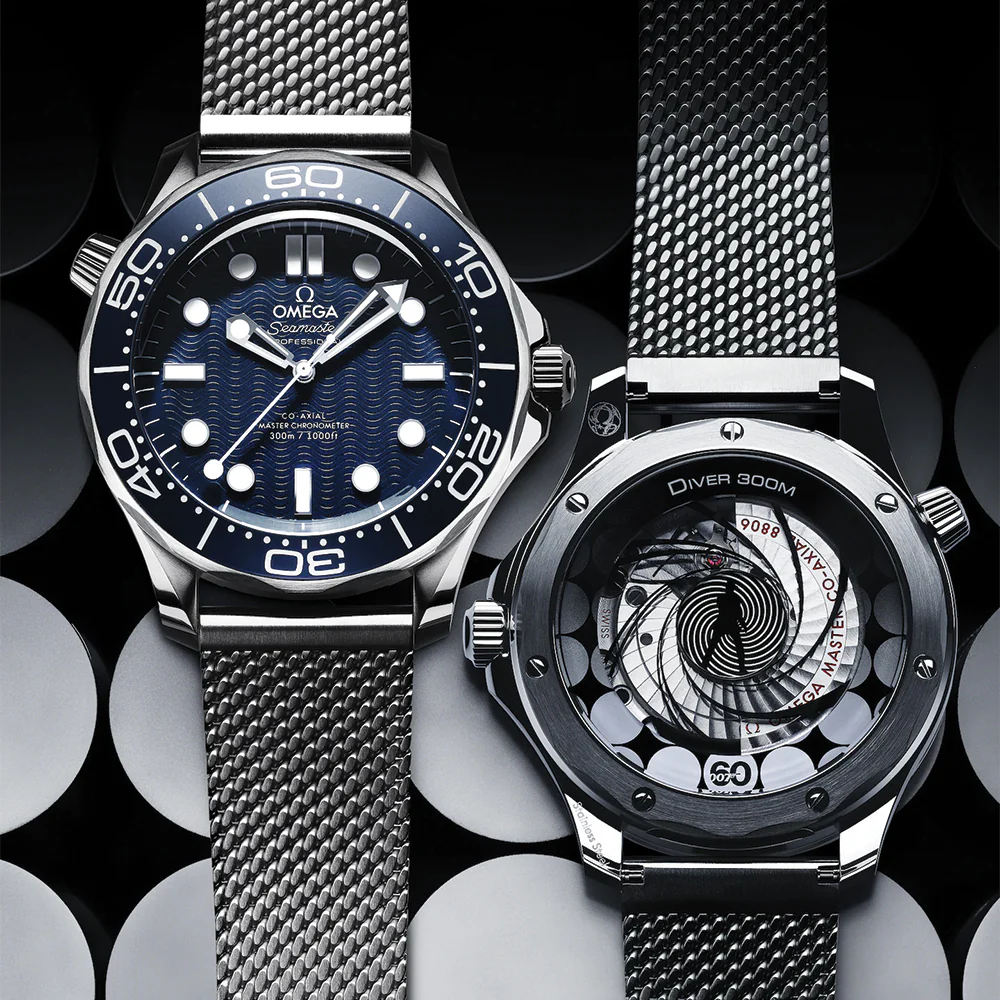 Seamaster Diver 300M James Bond 60th Anniversary Edition 42mm - Blue on Bracelet - Image 9