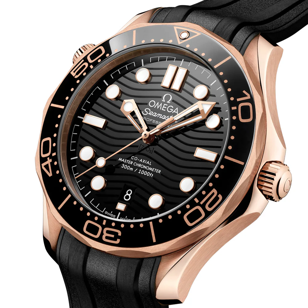 Seamaster Diver 300M Sedna™ Gold 42mm - Black on Rubber Strap - Image 2