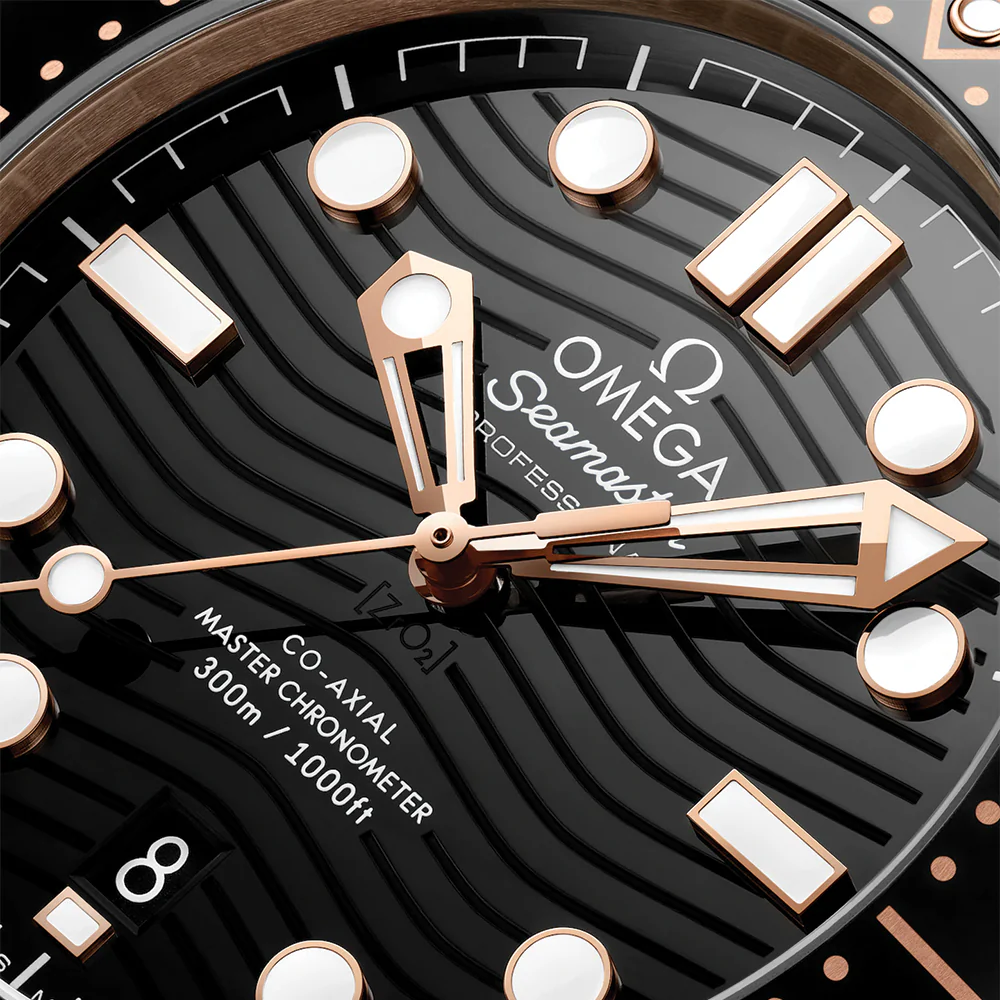 Seamaster Diver 300M Sedna™ Gold 42mm - Black on Rubber Strap - Image 3