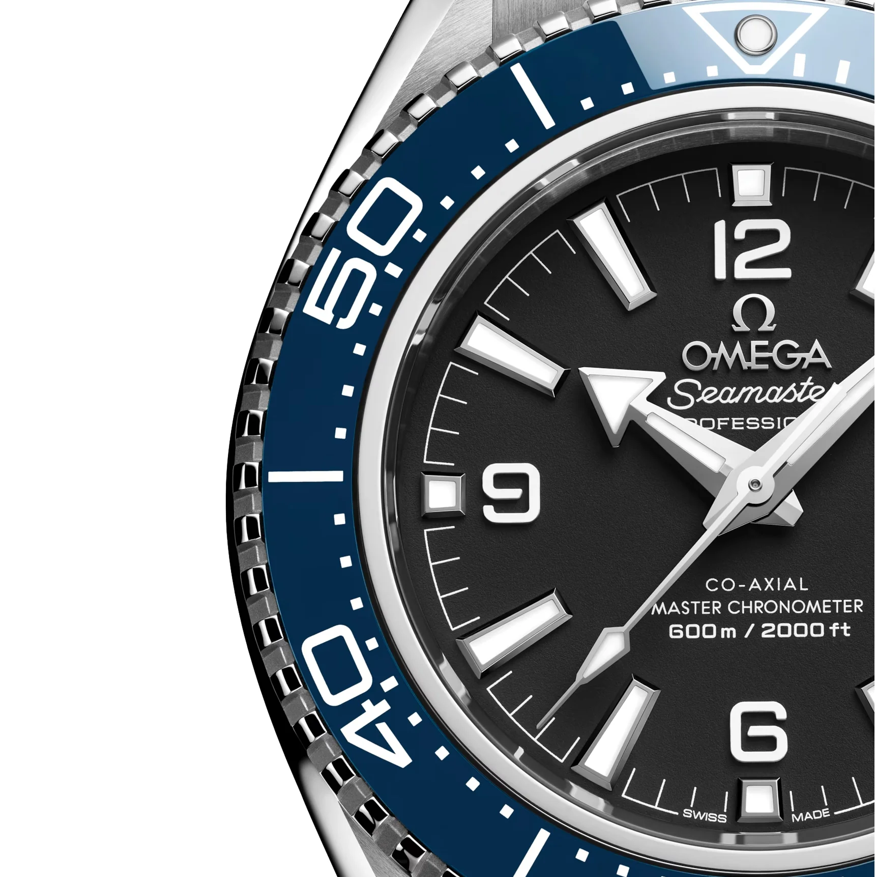 Seamaster Planet Ocean 600M 42mm - Black and Blue on Rubber Strap - Image 3