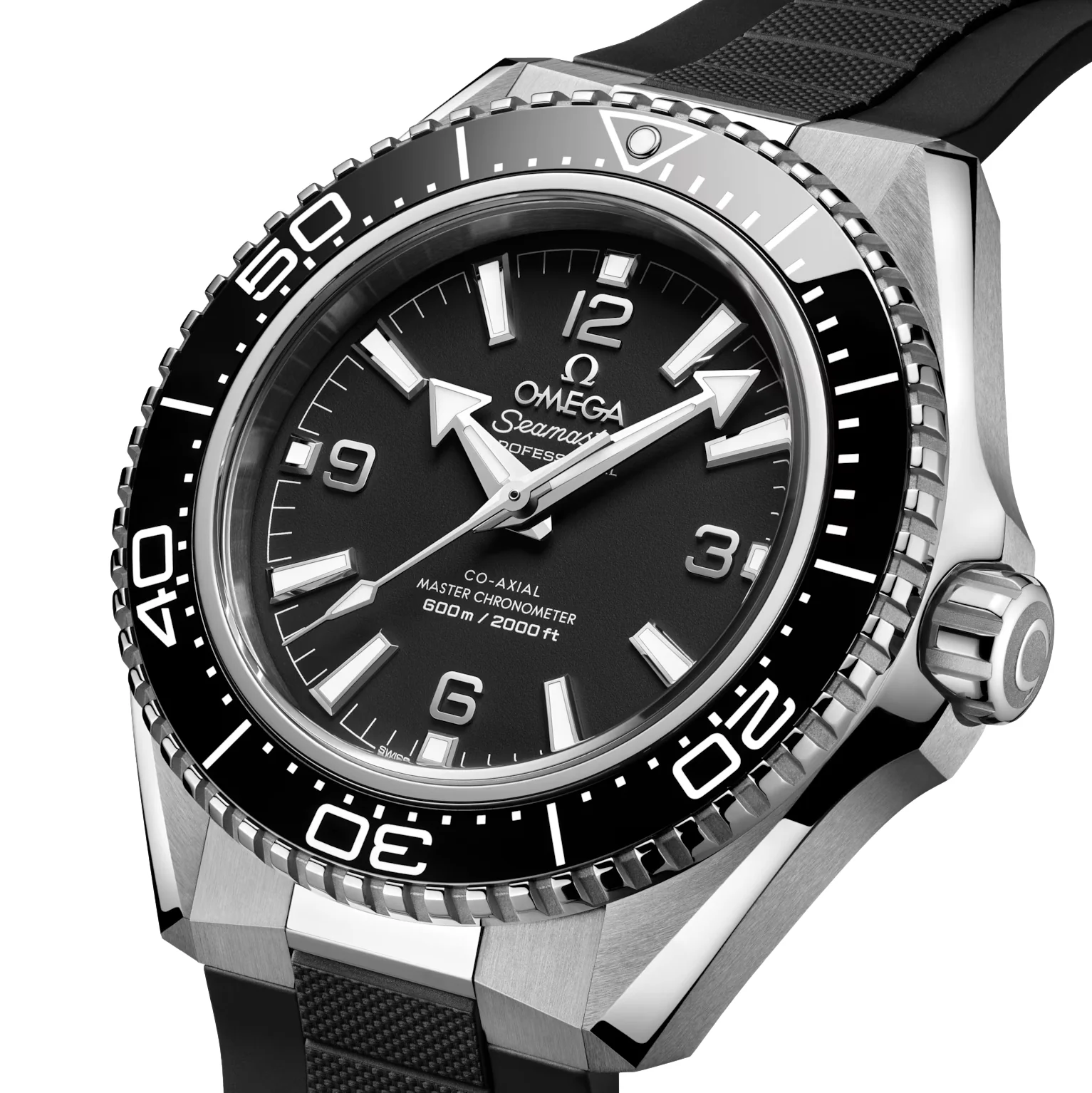 Seamaster Planet Ocean 600M 42mm - Black on Rubber Strap - Image 2