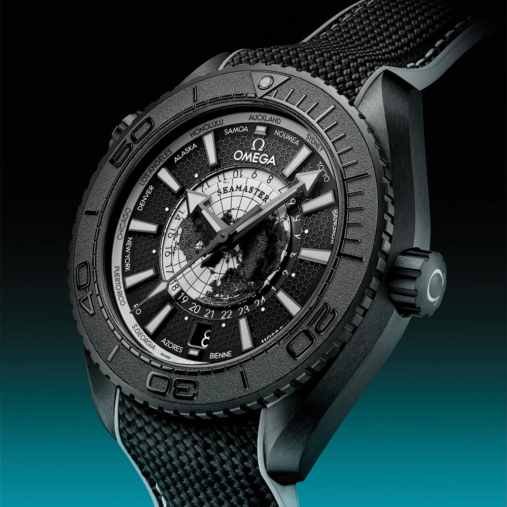 Seamaster Planet Ocean 600M Black Ceramic 45.5mm - Black on Rubber Strap - Image 2