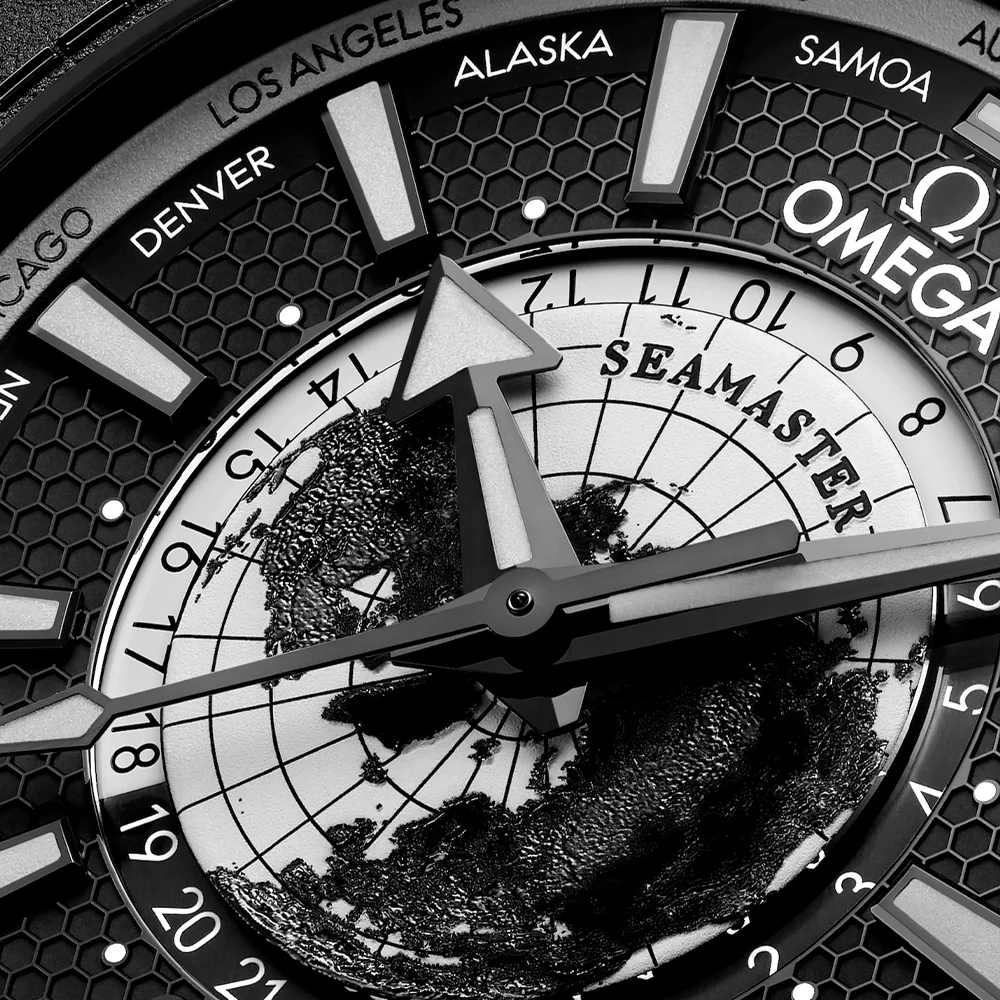 Seamaster Planet Ocean 600M Black Ceramic 45.5mm - Black on Rubber Strap - Image 3