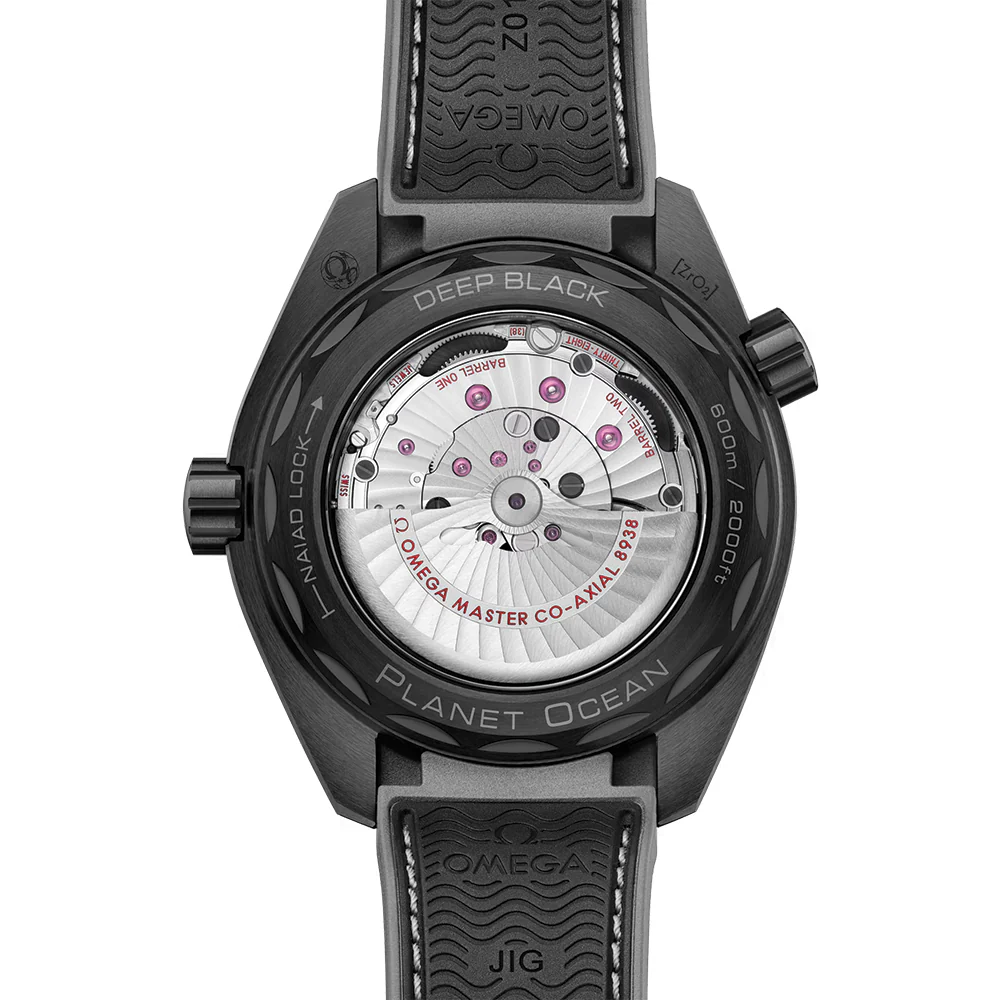 Seamaster Planet Ocean 600M Black Ceramic 45.5mm - Black on Rubber Strap - Image 4