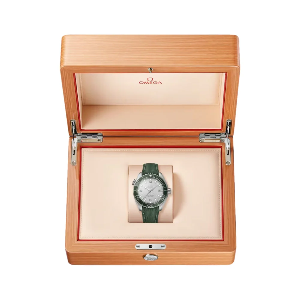 Seamaster Planet Ocean 600M 43.5 mm - Grey Brushed Steel on Strap - Image 3