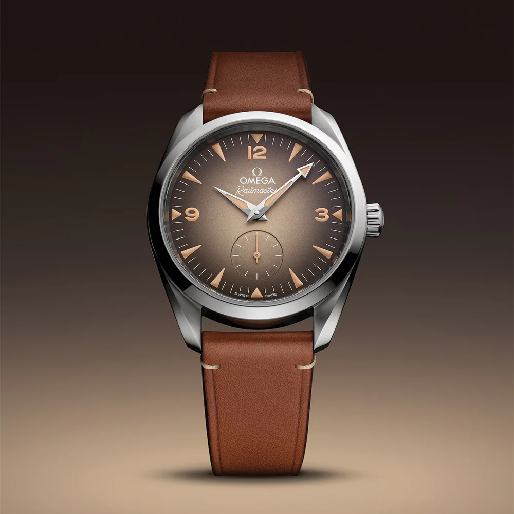 Seamaster Railmaster 38mm - Brown on Leather Strap - Image 2