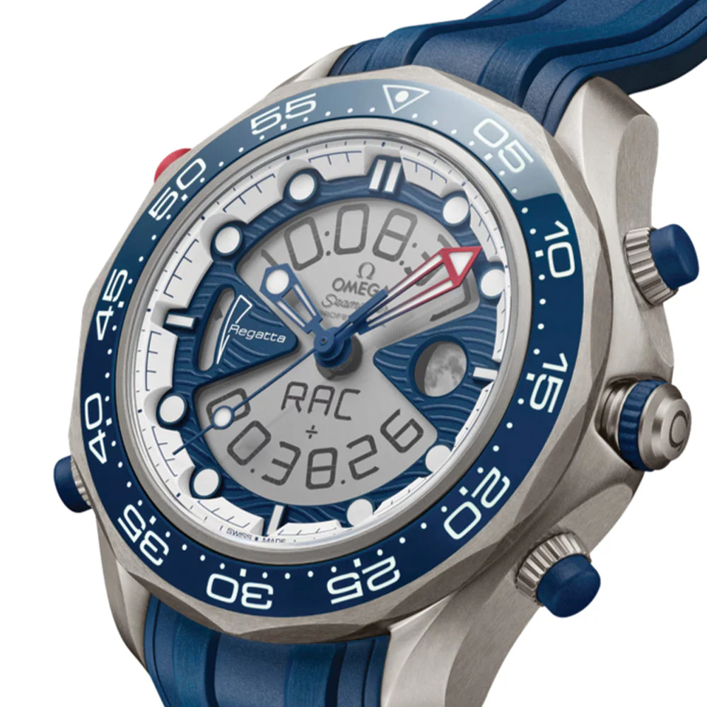 Seamaster Regatta America's Cup Titanium on Rubber Strap 46.75mm - Grey on Rubber Strap - Image 2