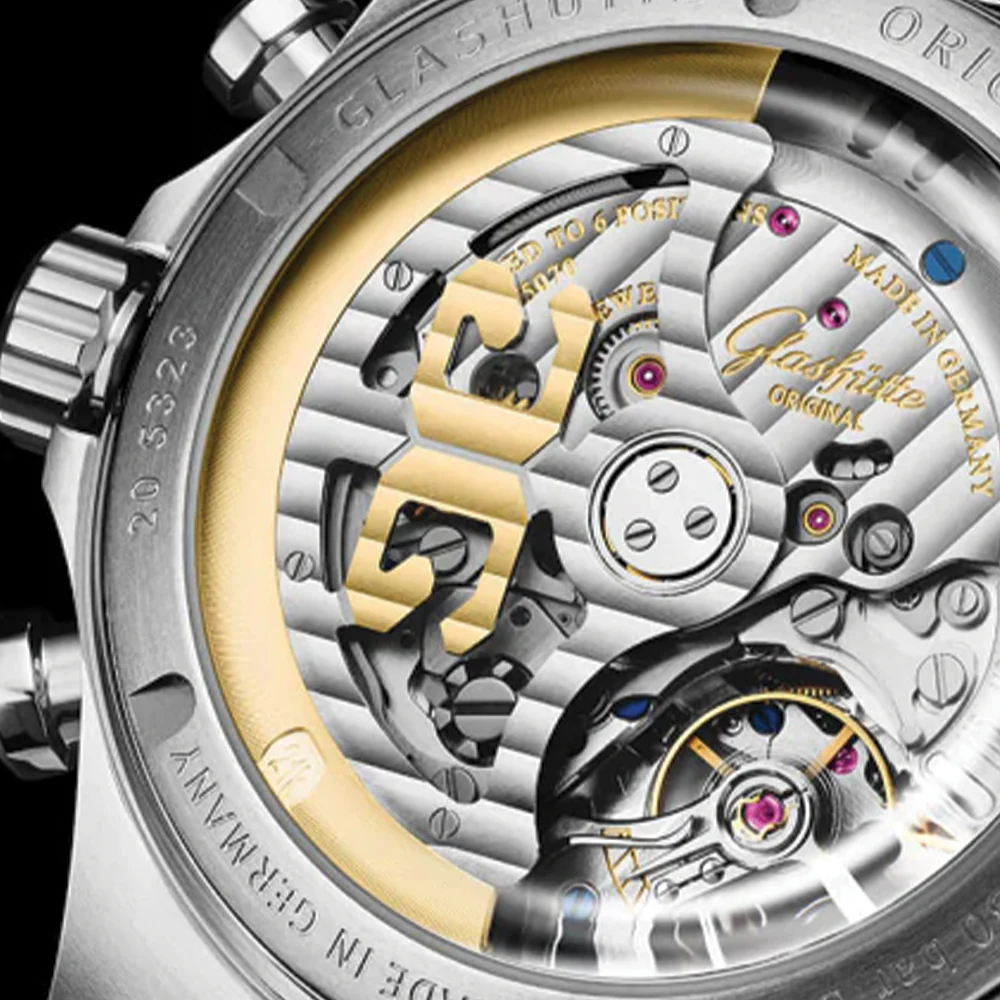 SeaQ Chronograph 43.2mm - Galvanized Silver on Bracelet - Image 3