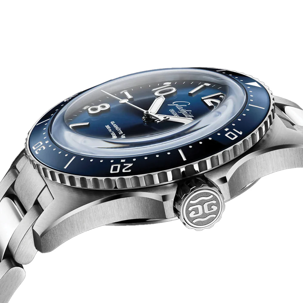 SeaQ Panorama Date 43mm - Galvanized Blue on Bracelet - Image 11