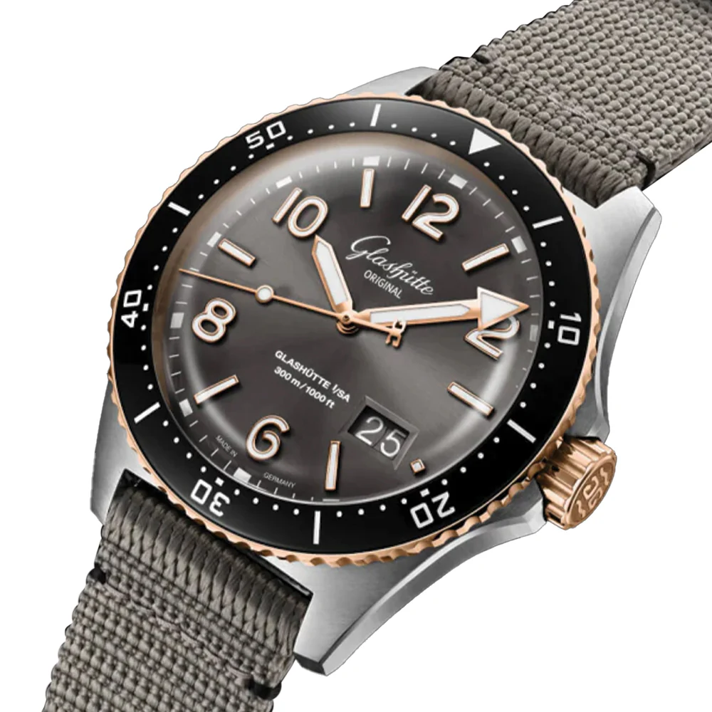 SeaQ Panorama Date 43mm - Galvanized Grey on Strap - Image 3