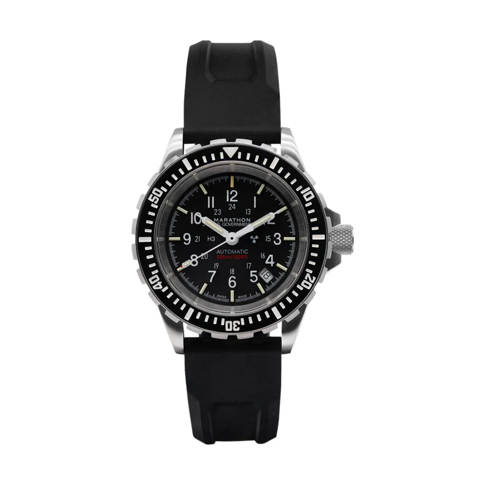 GSAR Diver's Automatic 41mm - Black on Rubber Strap