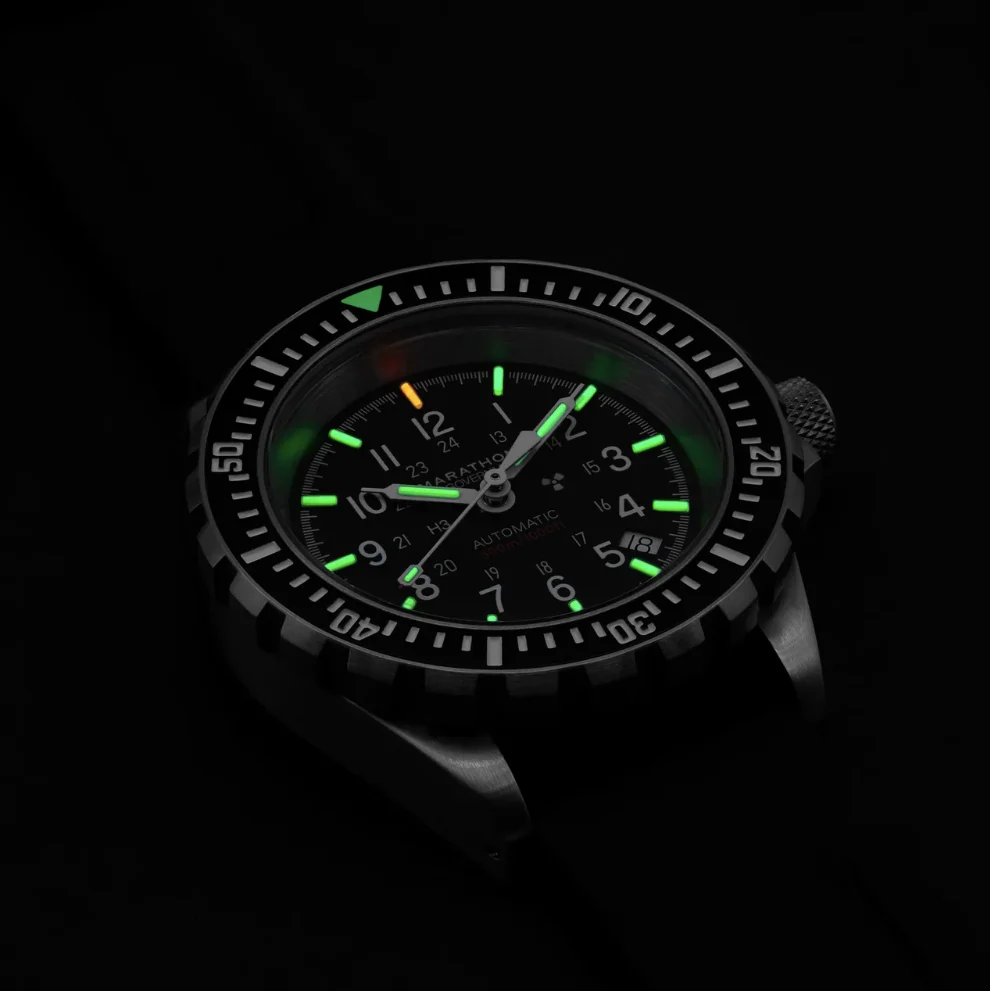 GSAR Diver's Automatic 41mm - Black on Rubber Strap - Image 4