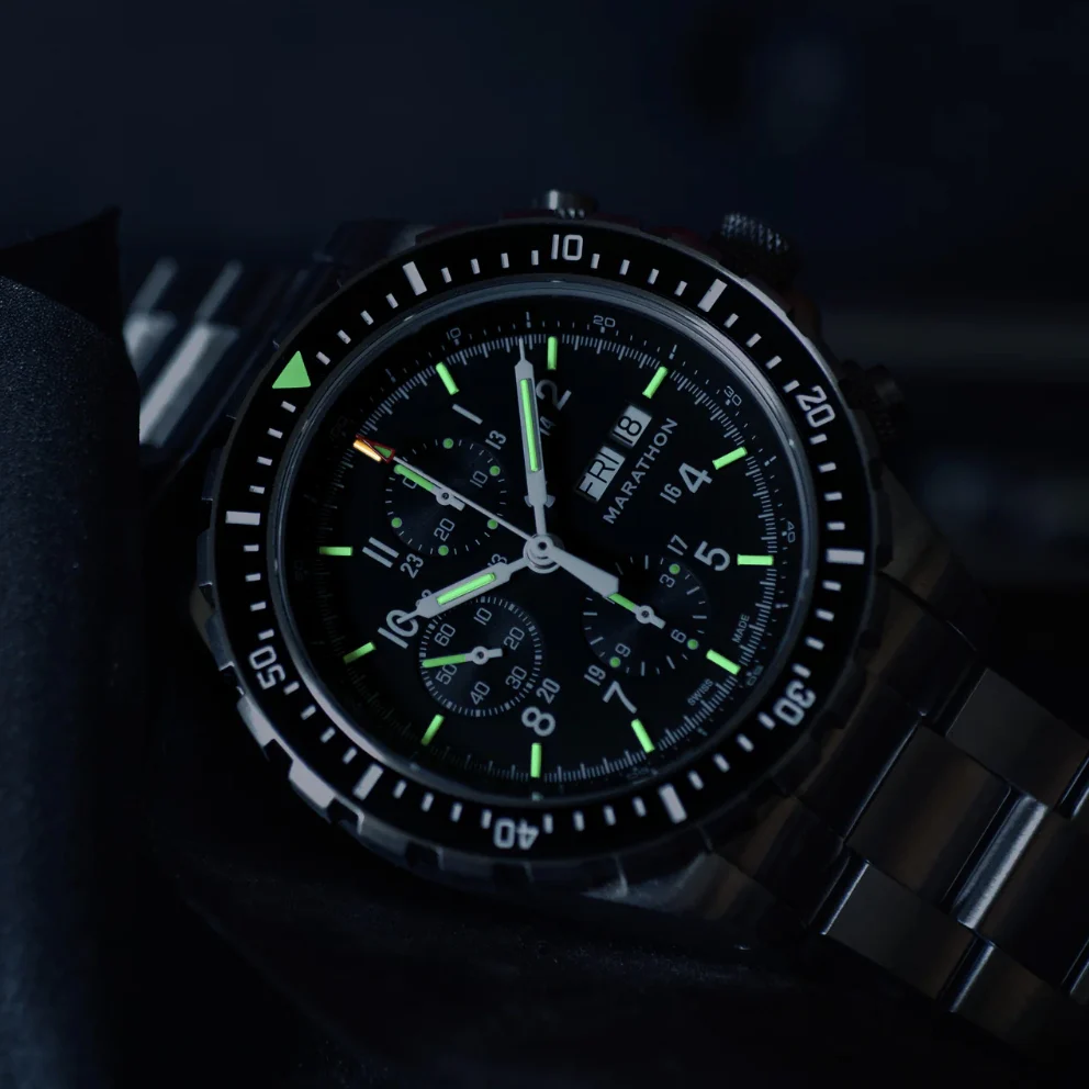 CSAR Pilot's Automatic Chronograph 46mm - Black on Bracelet - Image 4