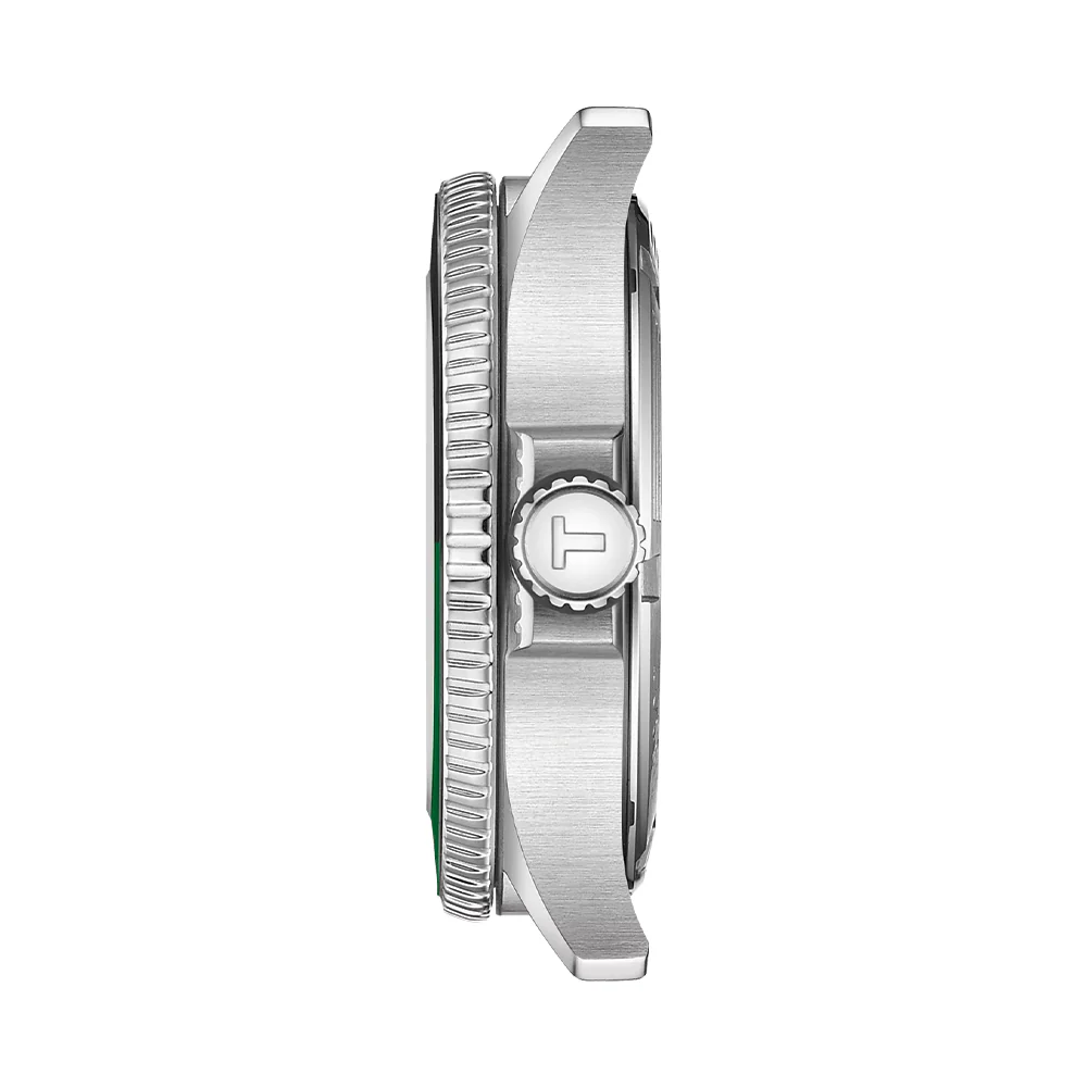 Seastar 1000 GMT Quartz 40mm - Black w/ Green/Black Bezel on Bracelet - Image 6