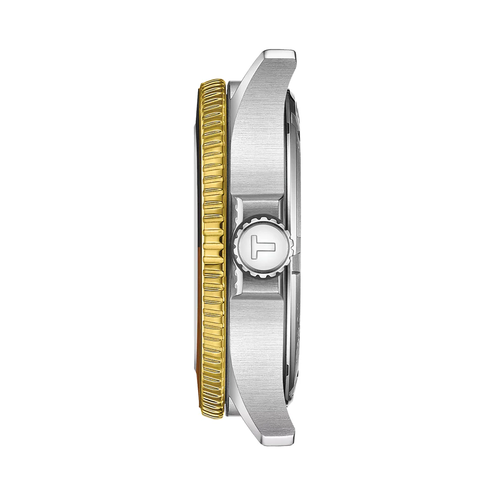 Seastar 1000 Quartz GMT Gold/Steel 40mm - Black on Bracelet - Image 4