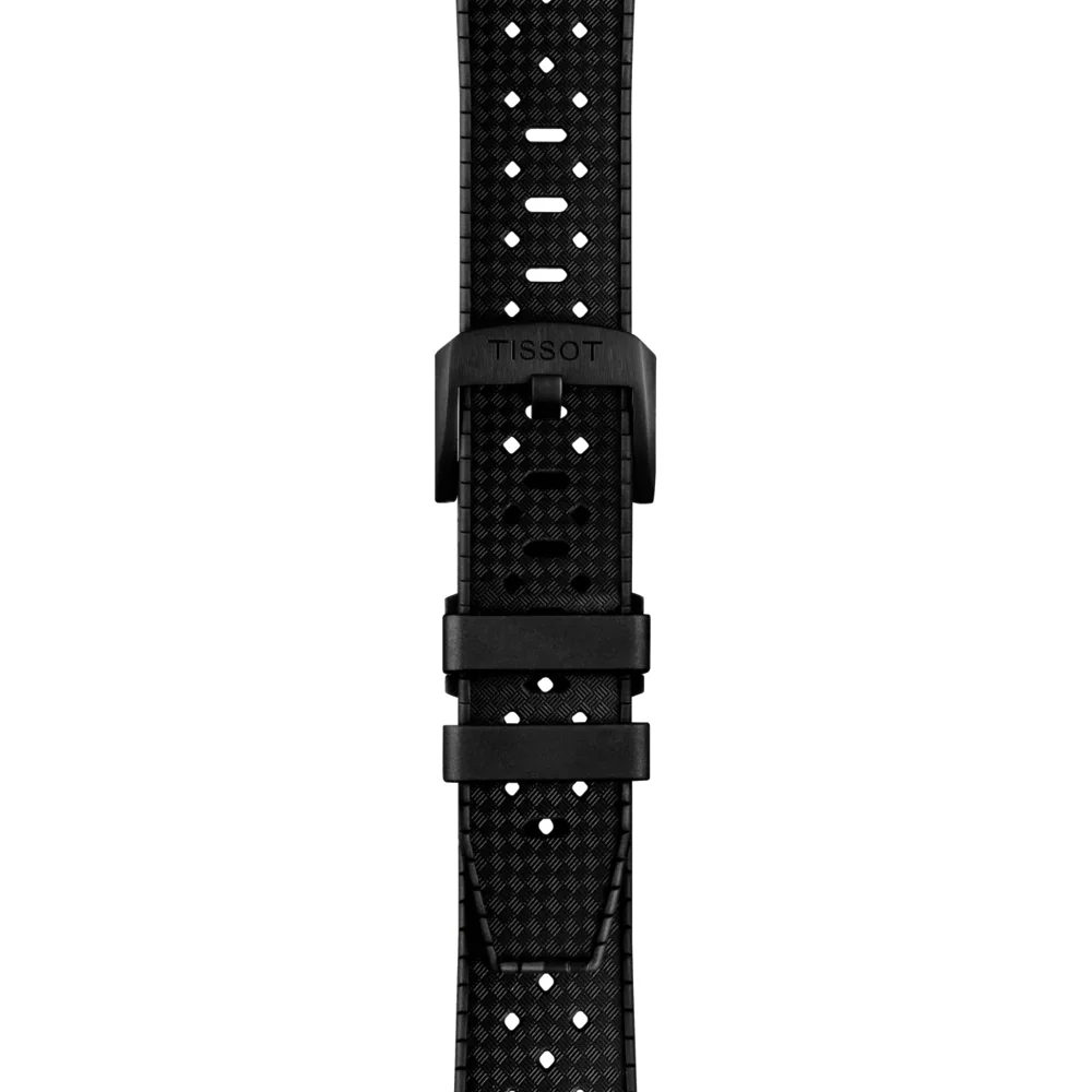 Seastar 1000 Powermatic 80 Black PVD 40mm - Blue on Rubber Strap - Image 7