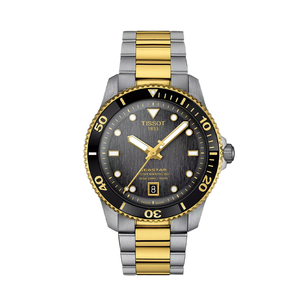 Seastar 1000 Powermatic 80 40mm - Grey-Black on Bracelet