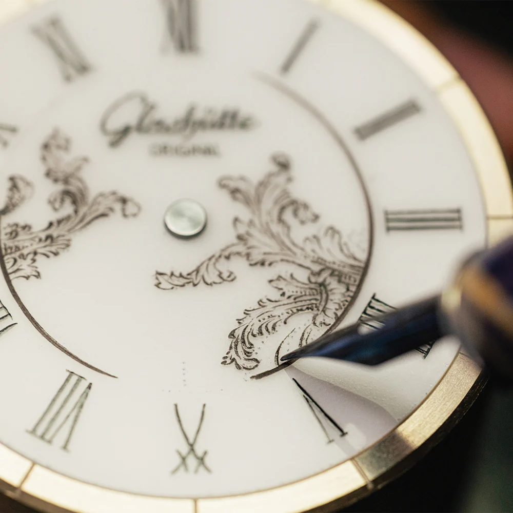 Senator Meissen Limited Edition Red Gold 40mm - White on Leather Strap - Image 6