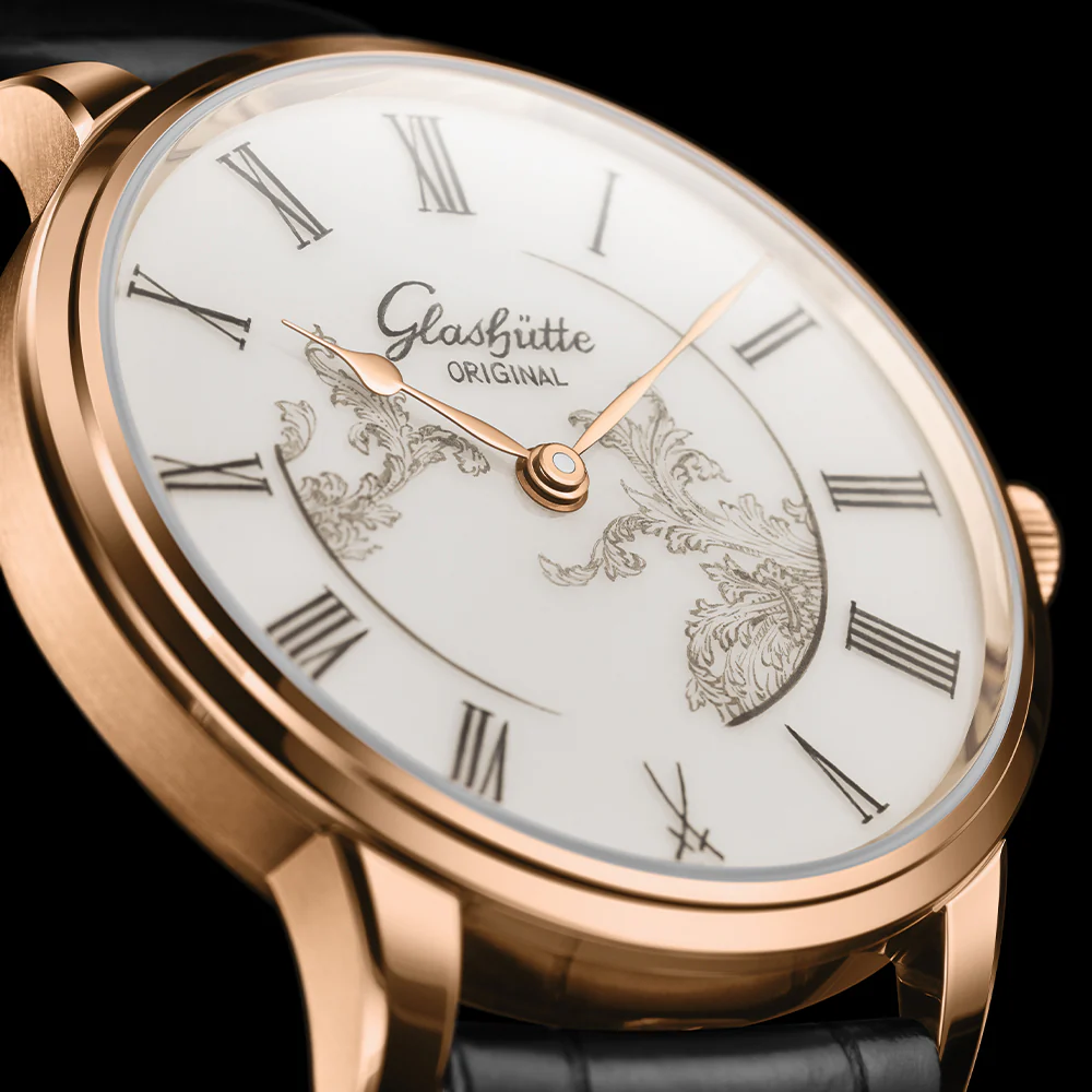 Senator Meissen Limited Edition Red Gold 40mm - White on Leather Strap - Image 7