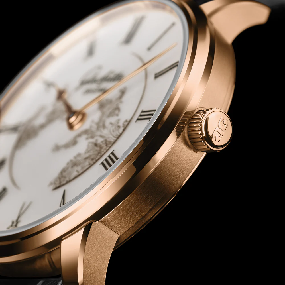 Senator Meissen Limited Edition Red Gold 40mm - White on Leather Strap - Image 8