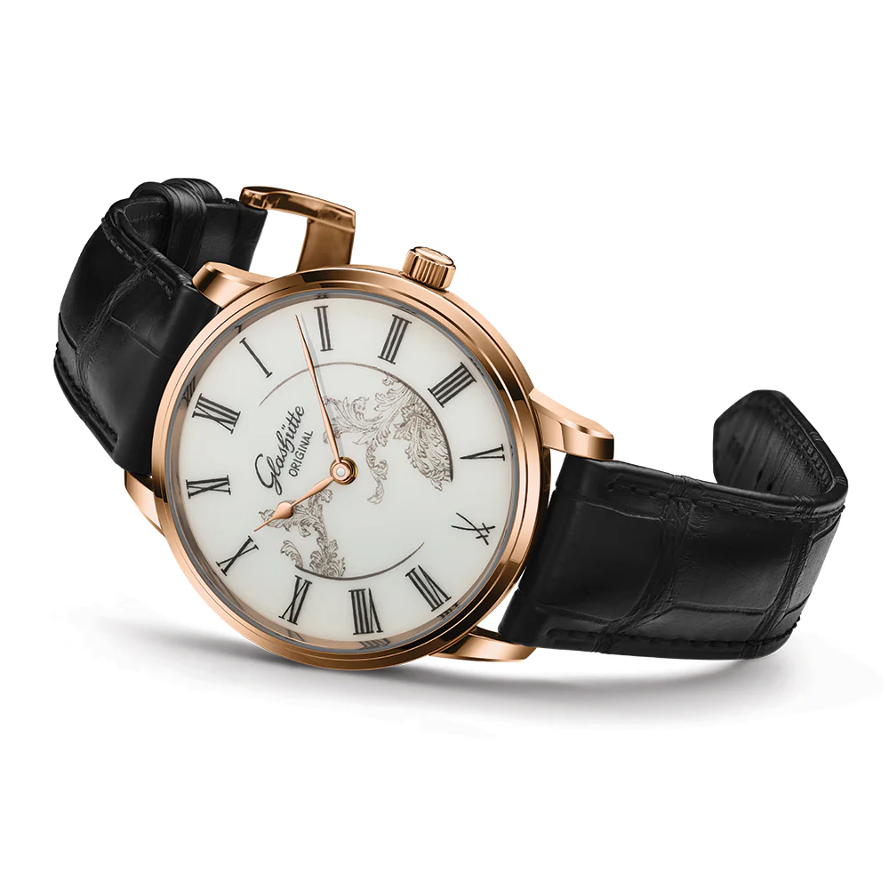 Senator Meissen Limited Edition Red Gold 40mm - White on Leather Strap - Image 9