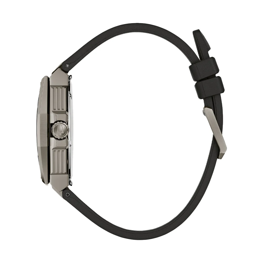 Series X High Precision Quartz Grey Ion Plated 42mm - White on Rubber Strap - Image 5