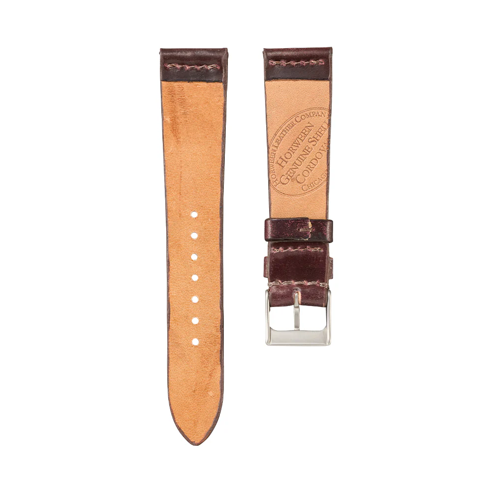 Brown Shell Cordovan Leather Strap - Image 2