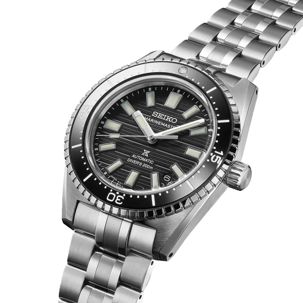 SJE101 Prospex Marinemaster 1965 Heritage Diver 39.5mm - Black on Bracelet - Image 2
