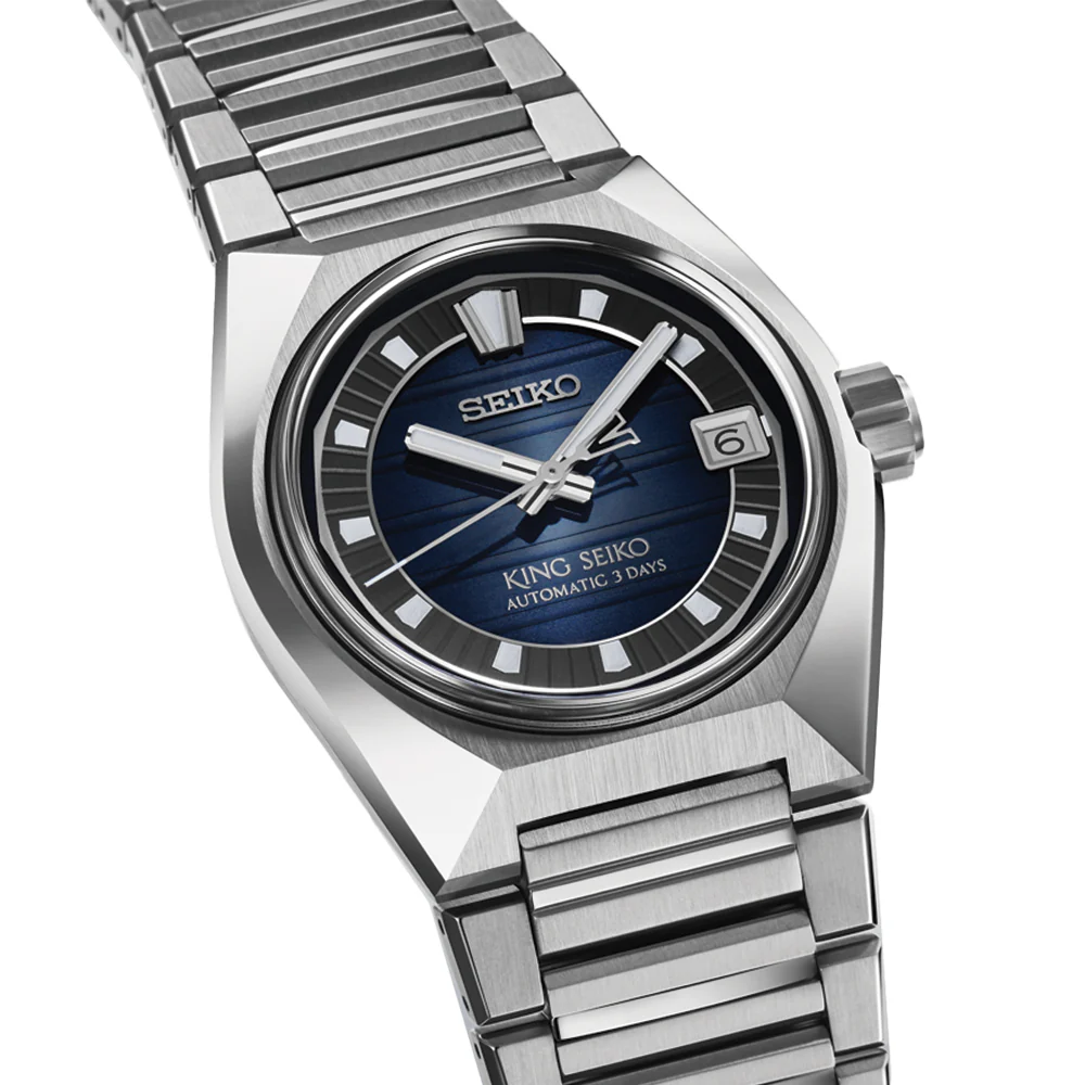 SLA085 King Seiko 41mm - Blue on Bracelet - Image 2