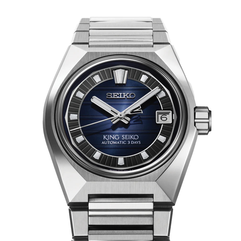 SLA085 King Seiko 41mm - Blue on Bracelet - Image 3