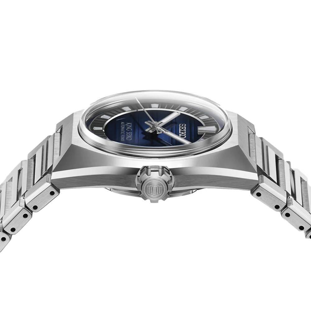 SLA085 King Seiko 41mm - Blue on Bracelet - Image 4