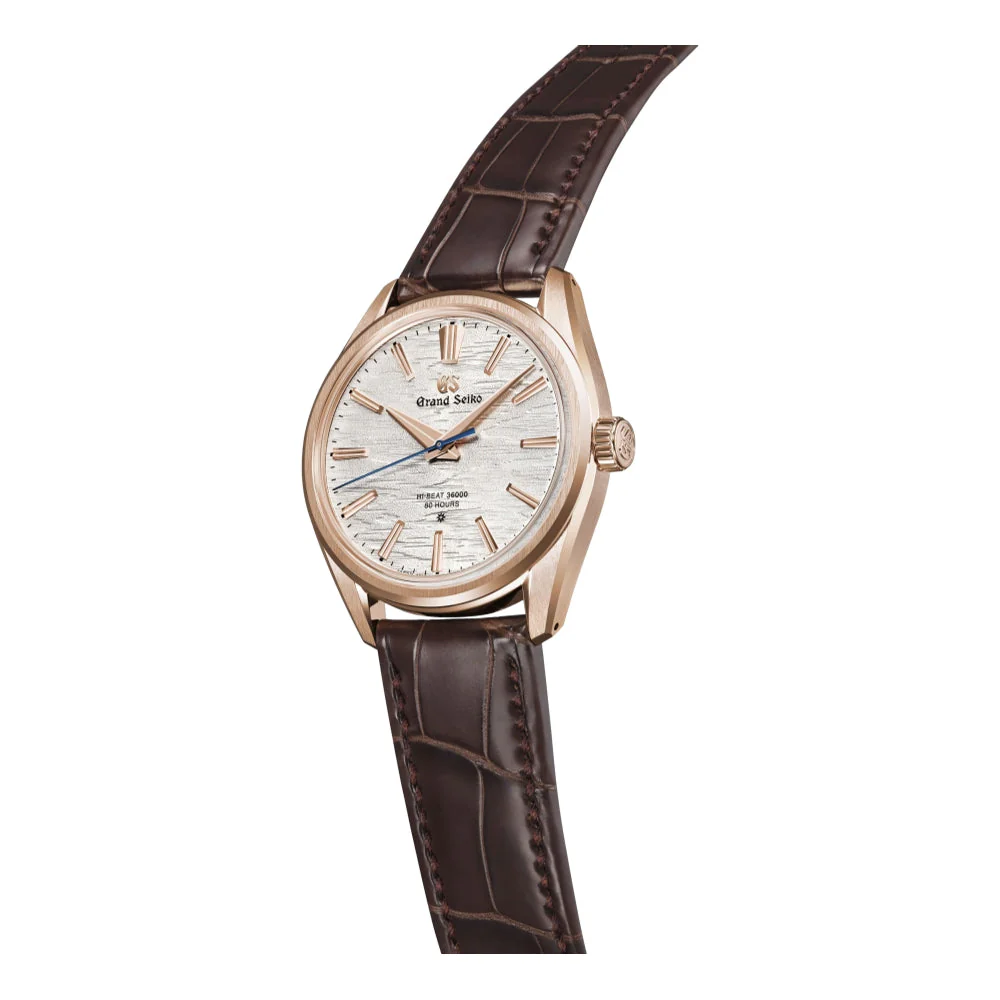 SLGW002 Evolution Limited Edition 9 Hi-Beat 36000 18K Rose Gold 38.6mm - Silver on Leather Strap - Image 3